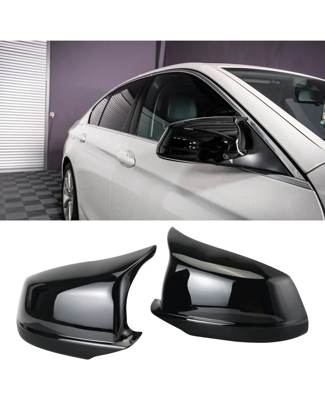 Комплект Batman-Style капаци за странични огледала за BMW 5 6 серия F10 F11 F12 F13 F06