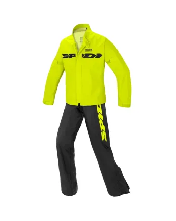 Комплект дъждобран SPIDI SPORT RAIN BLACK/FLUO