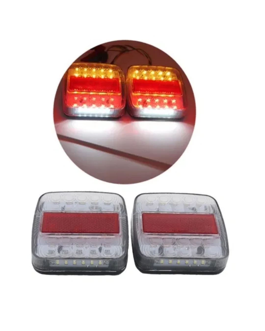 Комплект Диодни LED Лед Стопове 12V - за Бус Камион Ремарке Караванa Платформа