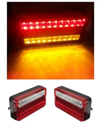 Комплект Диодни LED Лед стопове за Бус Камион Тир Ремарке Караванa с 4 функции 12V