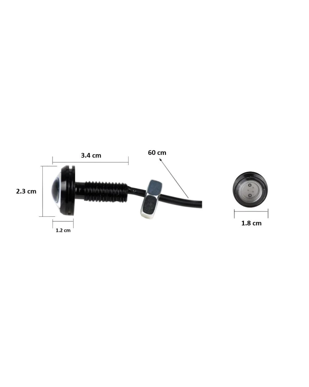 Комплект дневни DRL LED Eagle Eye бели светлини 12V, 2бр