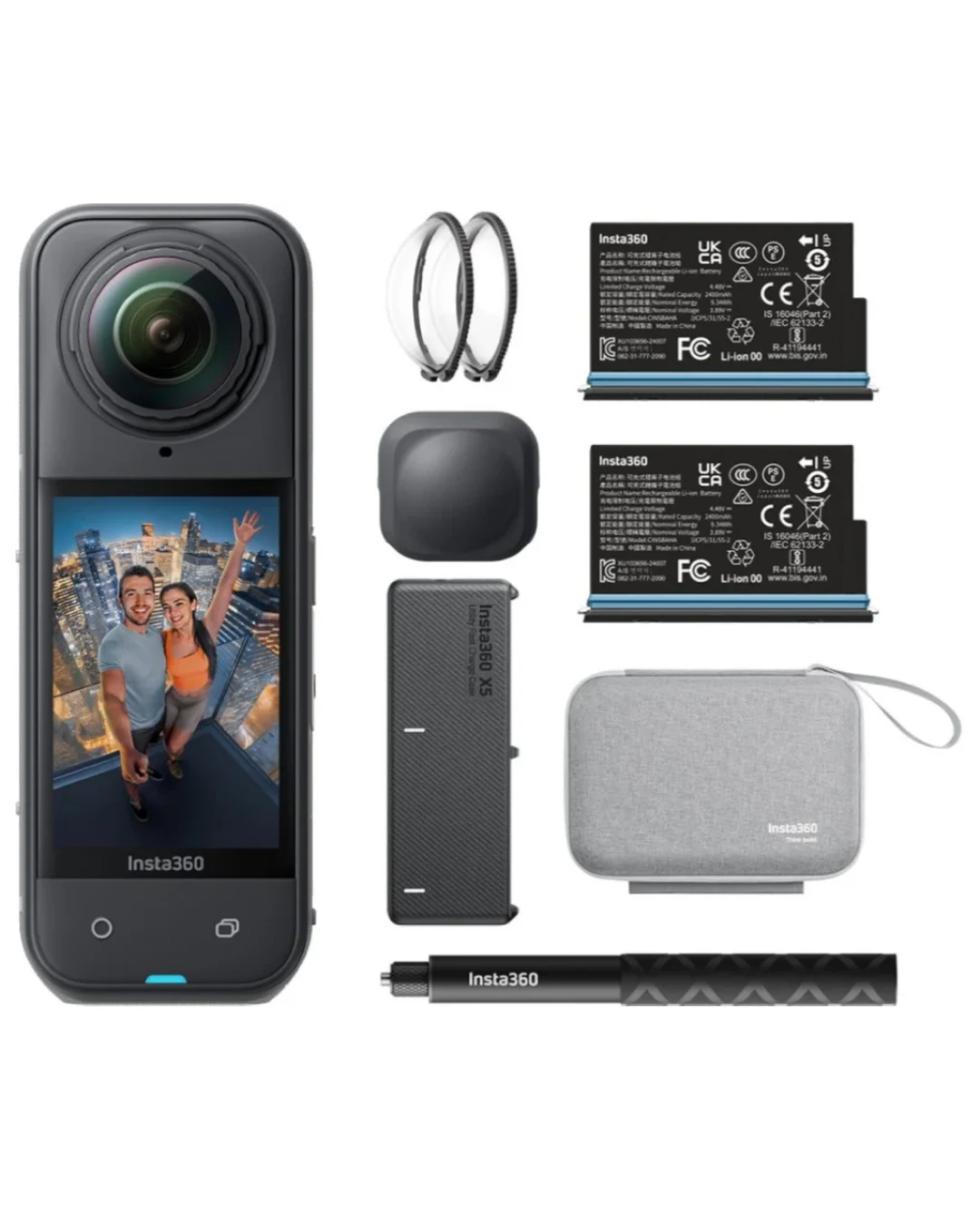 Комплект екшън камера Insta360 X5 360° Essentials Bundle
