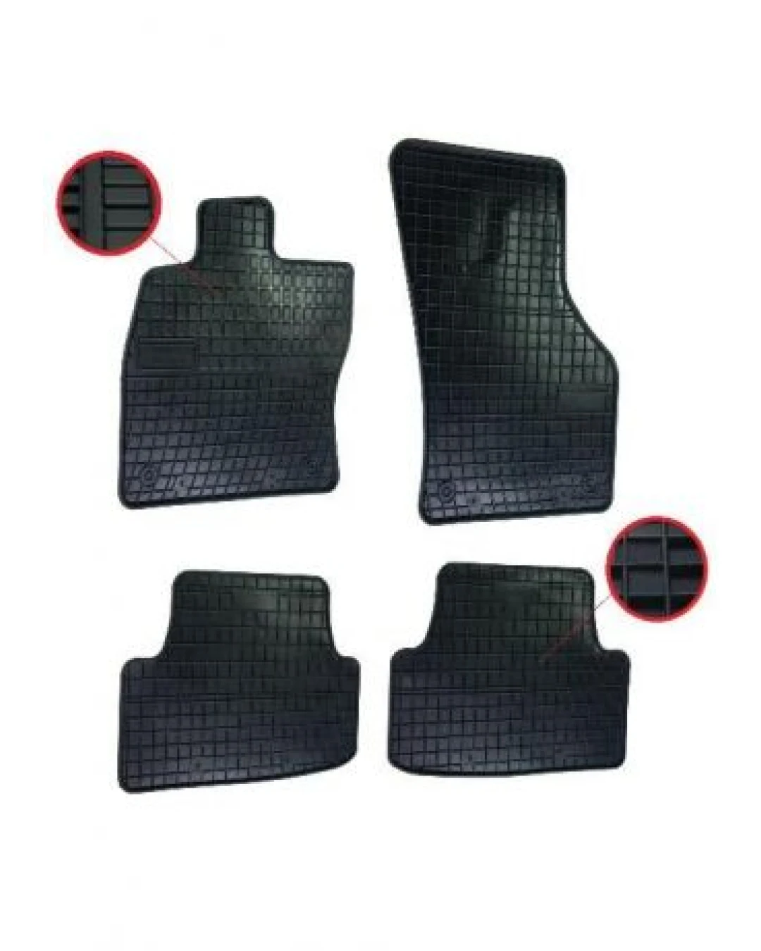 Комплект гумени стелки за Audi A3 2012+ VW Golf 7 Seat Leon