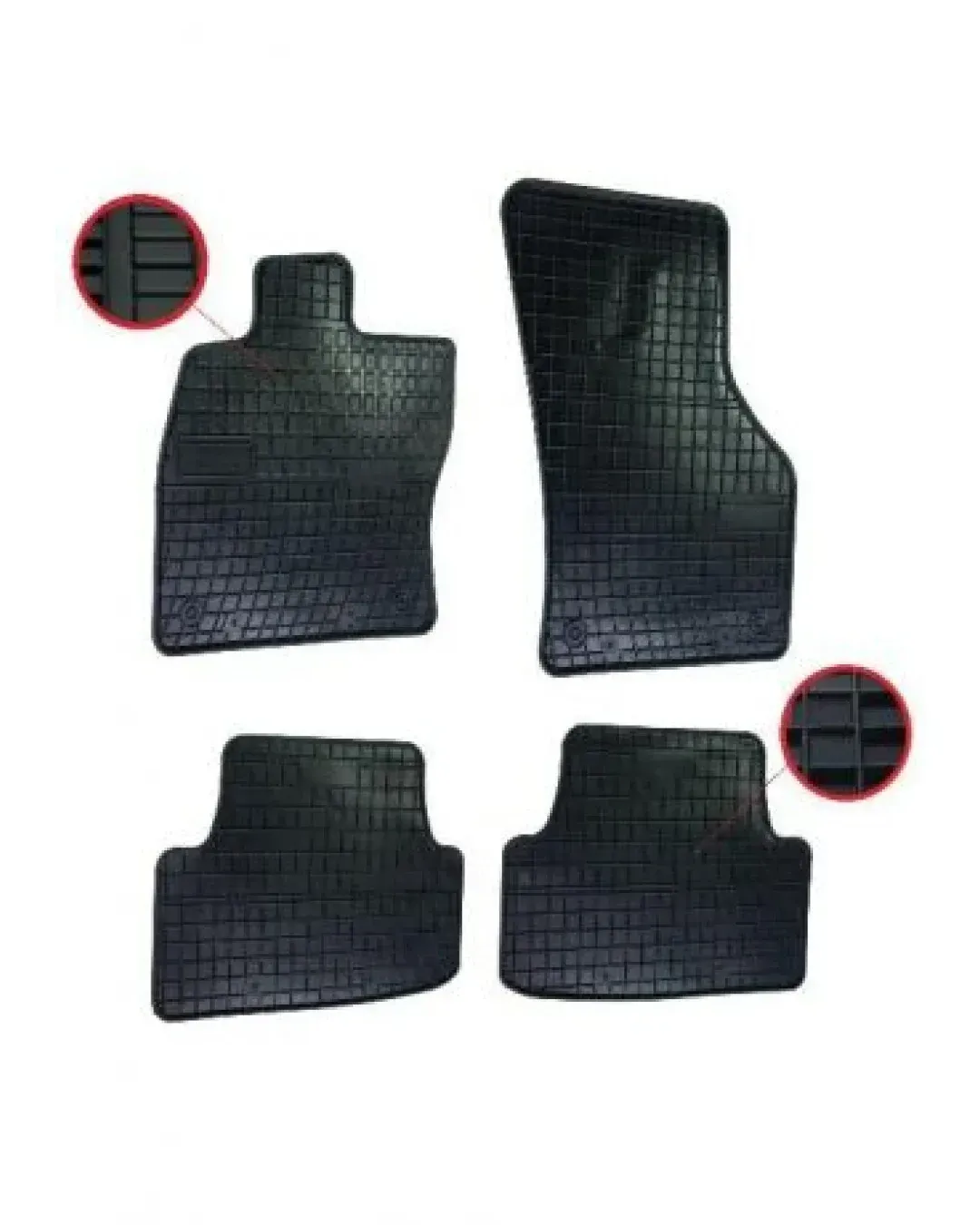 Комплект гумени стелки за Audi A3 2012+ VW Golf 7 Seat Leon