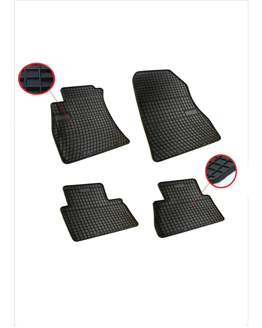 Комплект качествени гумени стелки за Nissan Juke Нисан Джук 2010+