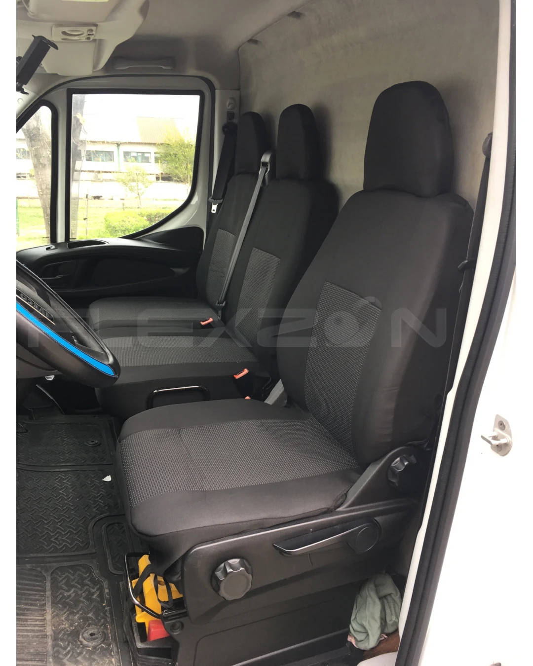 Комплект Калъфи За Седалки, Тапицерия, 2+1 Места, За Ивеко Iveco Дейли Daily 2016+, Текстил