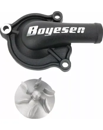 Комплект капак на водната помпа и работно колело BOYESEN COVER WATER PUMP CRF450R Black