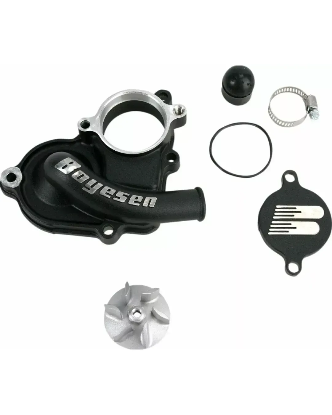 Комплект капак на водната помпа и работно колело BOYESEN COVER WATER PUMP RMZ450 Black