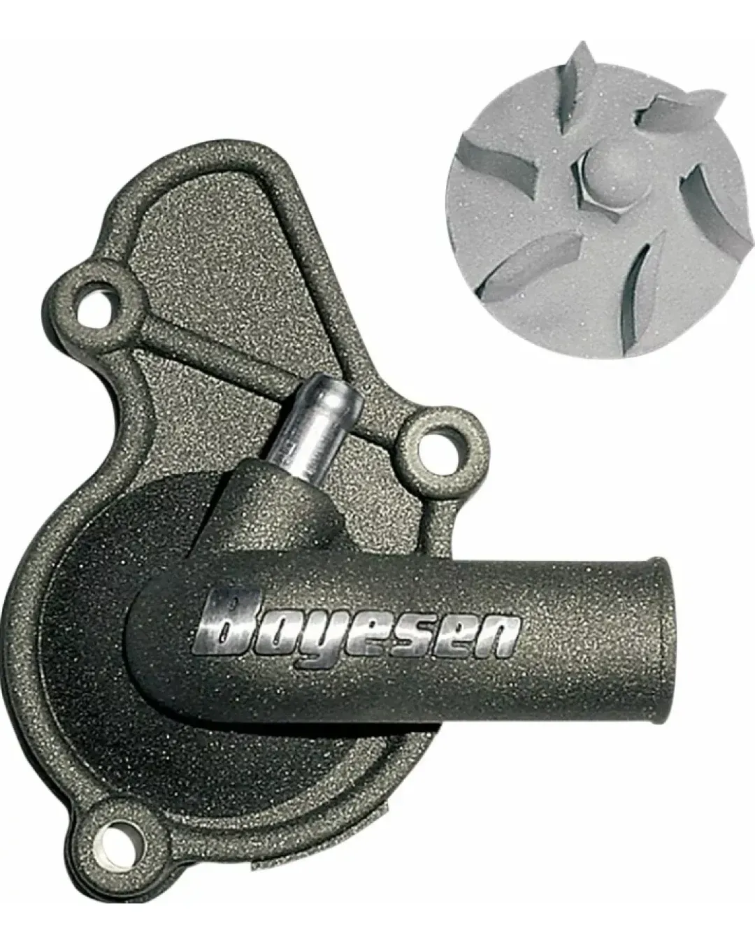 Комплект капак на водната помпа и работно колело BOYESEN COVER WATER PUMP RMZ450 Magnesium