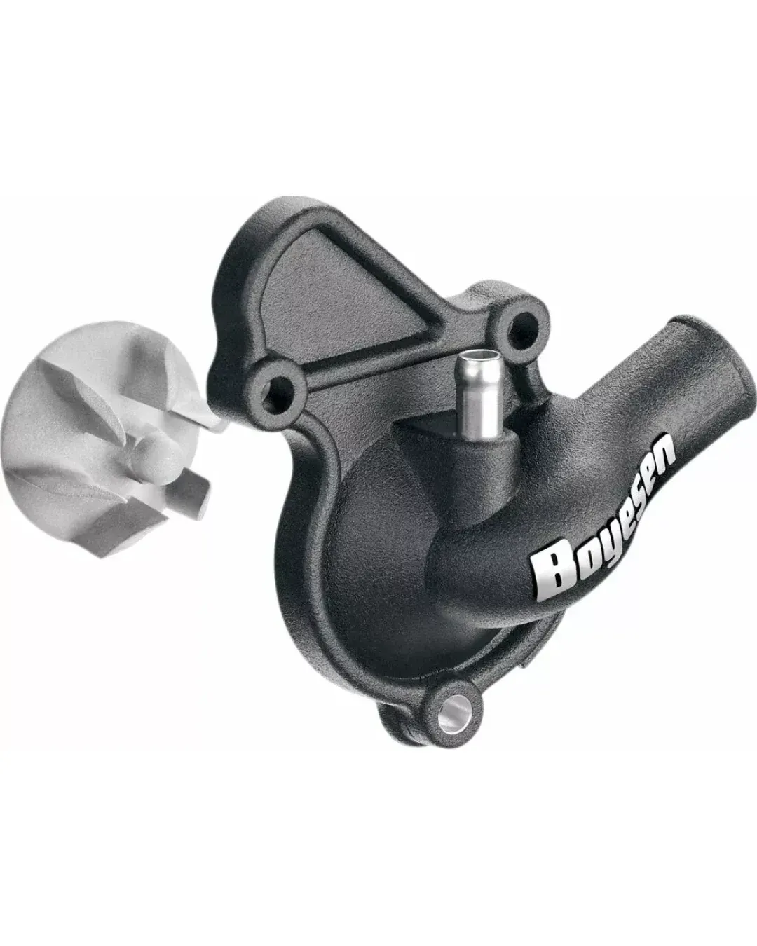 Комплект капак на водната помпа и работно колело BOYESENCOVER WATER PUMP KX450F Black
