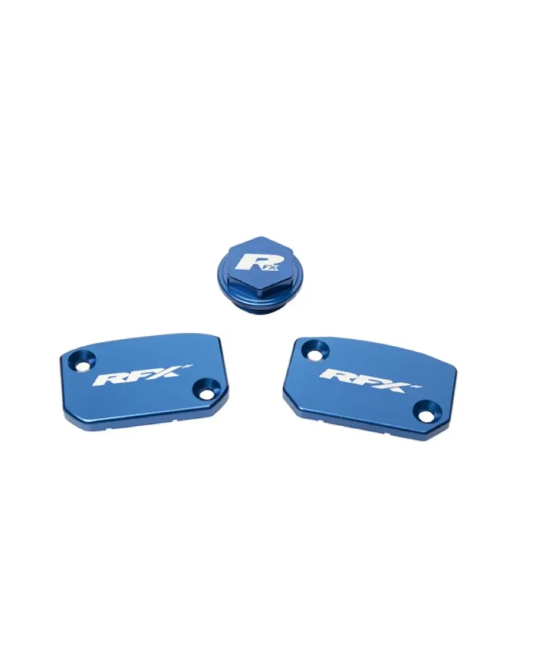 Комплект капаци RFX Pro Reservoir Cap Kit Kit (Blue) (Brembo Brake and Clutch) Husq 16-21