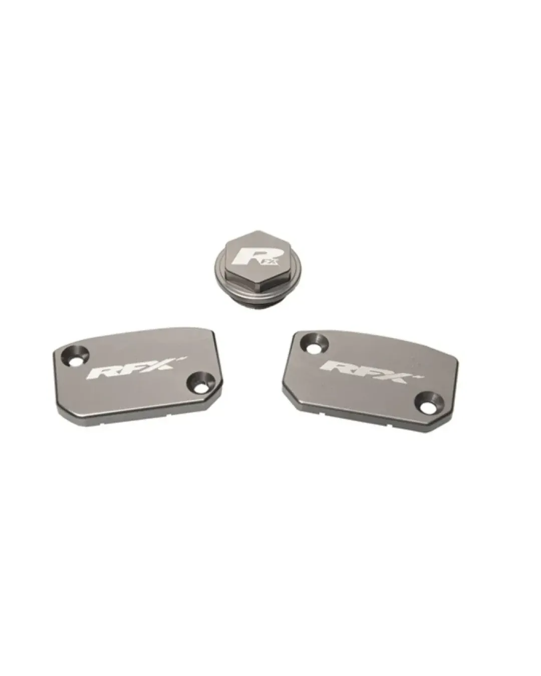 Комплект капаци RFX Pro Reservoir Cap Kit Kit (Mineral Grey) - KTM SX/SXF (Brembo Brake and Clutch)