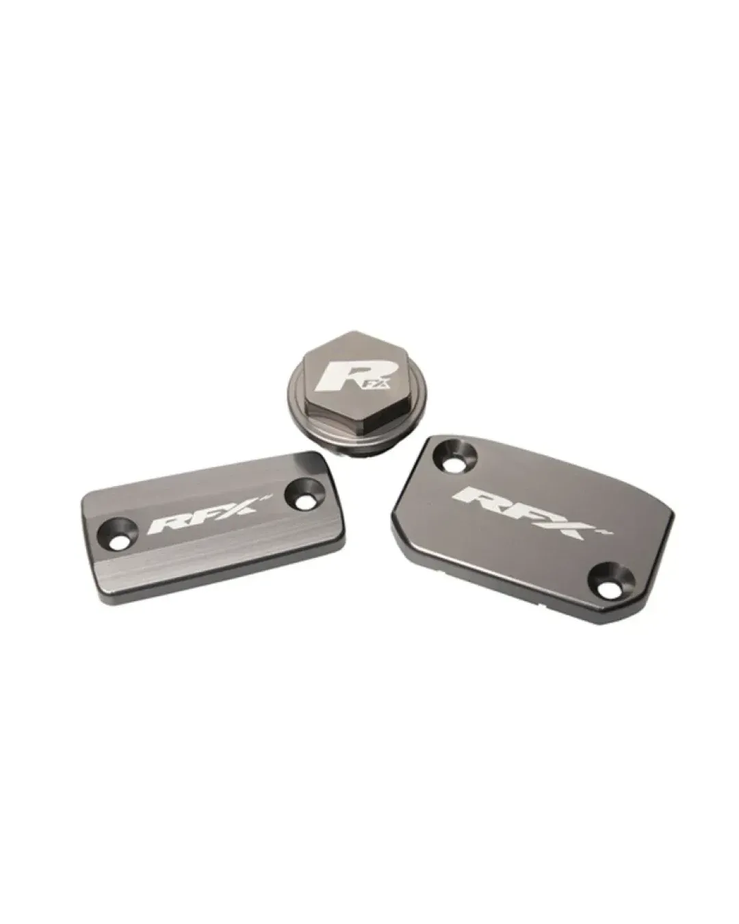 Комплект капаци RFX Pro Reservoir Cap Kit Kit (Mineral Grey) - KTM SX/SXF (Brembo Brake and Magura Clutch)