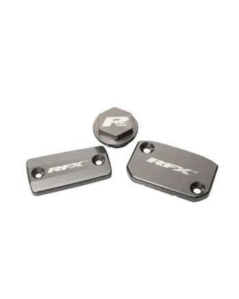 Комплект капаци RFX Pro Reservoir Cap Kit Kit (Mineral Grey) - KTM SX/SXF (Brembo Brake and Magura Clutch)