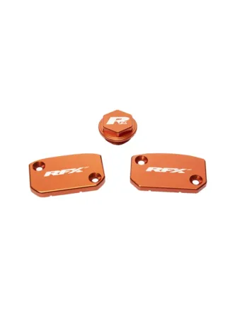 Комплект капаци RFX Pro Reservoir Cap Kit Kit (Orange) - KTM SX/SXF (Brembo Brake and Clutch)