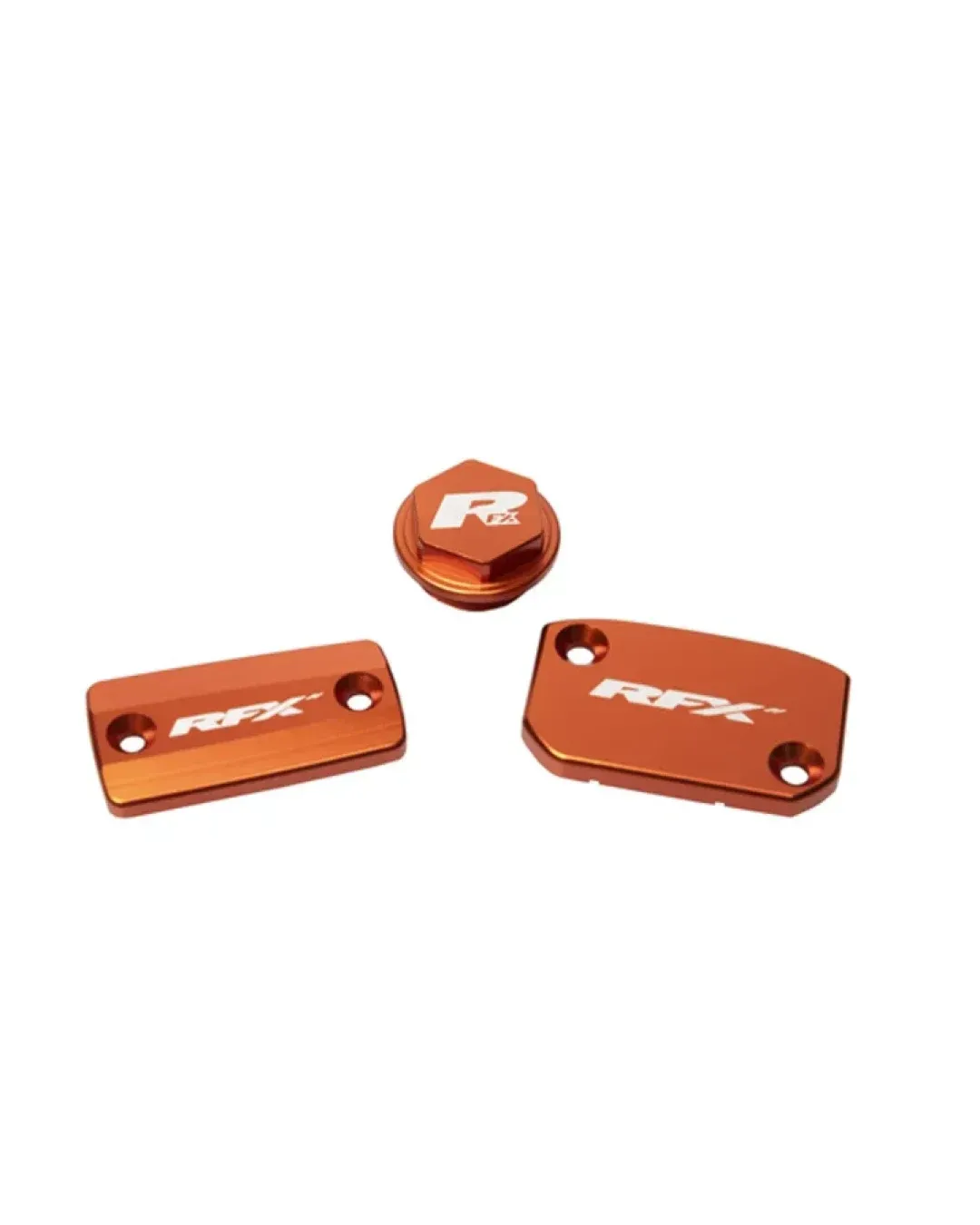 Комплект капаци RFX Pro Reservoir Cap Kit Kit (Orange) - KTM SX/SXF (Brembo Brake and Magura Clutch)