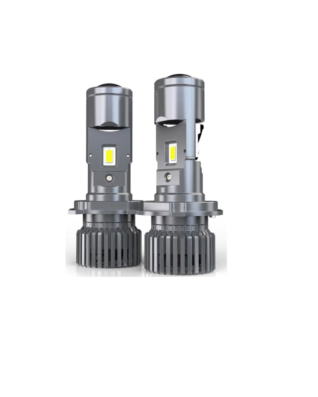 Комплект LED диодни крушки с лупа H4 12V - 24V 80W 12000LM за фарове Canbus без грешки 6000К-6500К къси/дълги