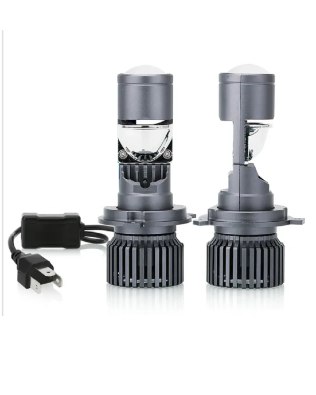 Комплект LED диодни крушки с лупа H4 12V - 24V 80W 12000LM за фарове Canbus без грешки 6000К-6500К къси/дълги