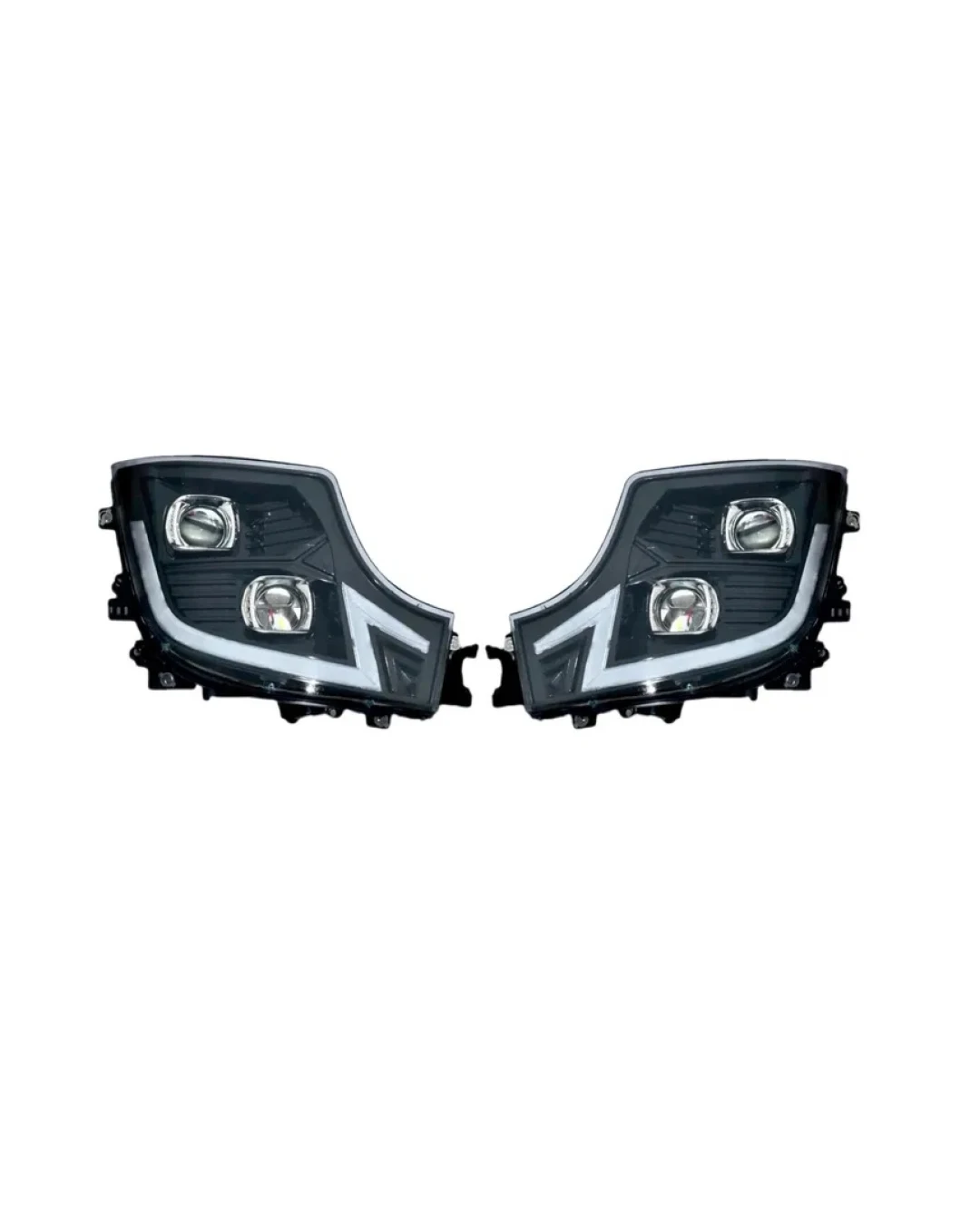 Комплект LED фарове 24V с DRL за Mercedes Actros MP4 / Mercedes Actros MP5 OEM 9608200239 / 9608200339 / 9608200439 / 9608200539