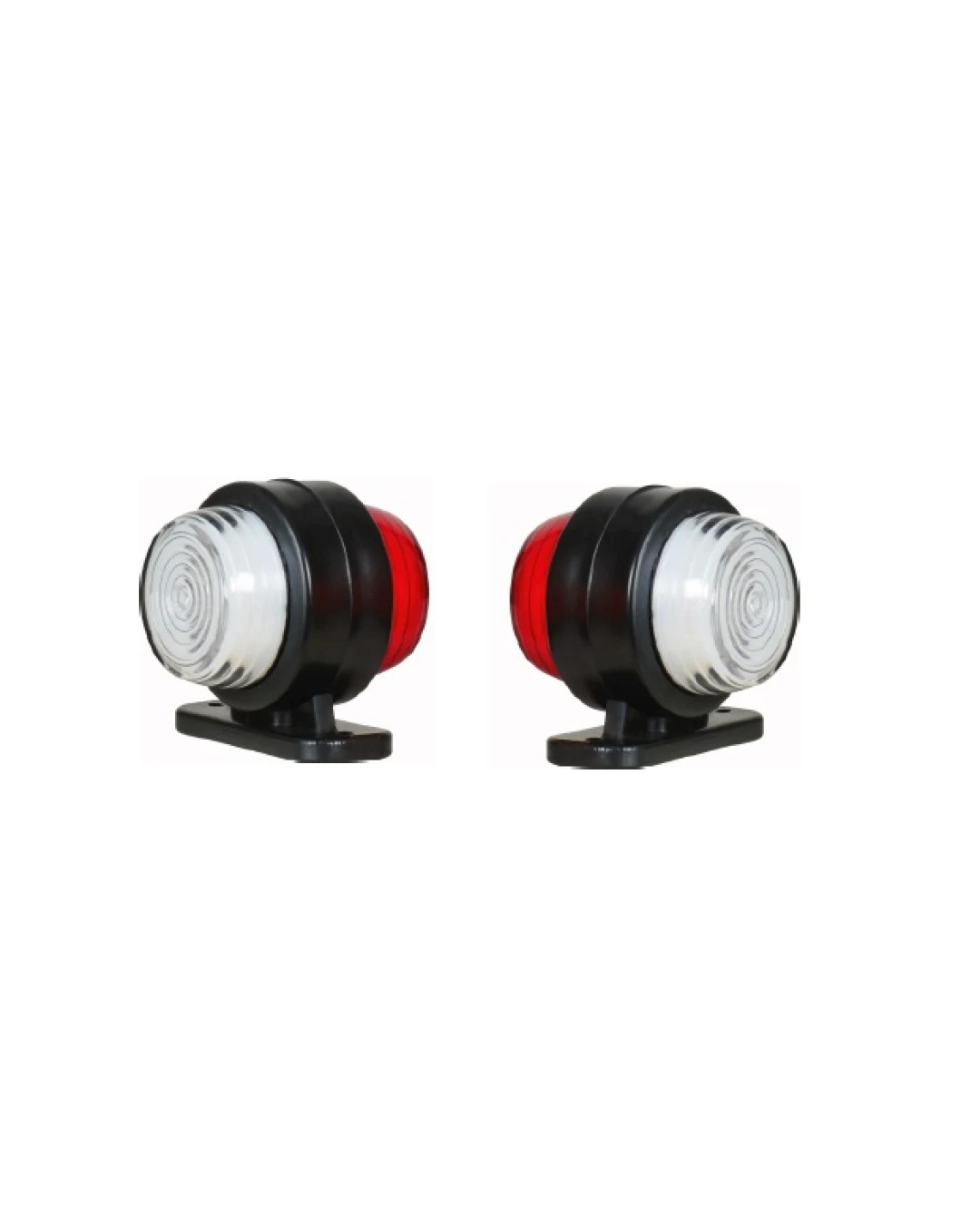 Комплект LED Габаритни Светлини тип рогче с NEON ефект - Червен / Бял 18 диода 12V-24V