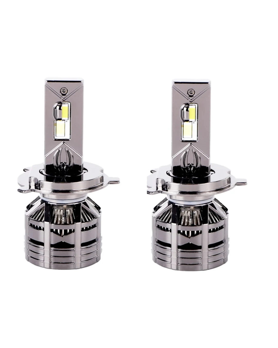 Комплект LED крушки H4 12V 150W 15000lm за фарове Canbus без грешки 6000К къси/дълги
