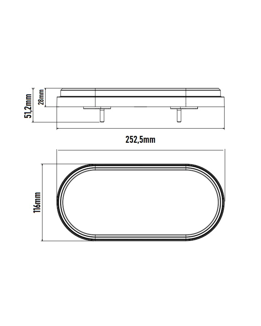 Комплект LED ЛЕД Диодни Стопове, Динамичен Мигач, 4 Функции, 12/24V