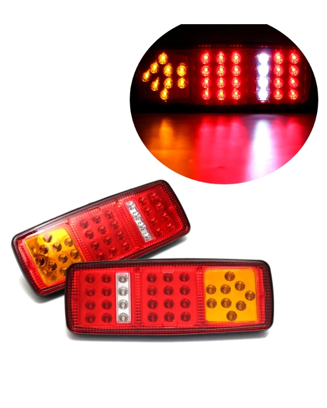 Комплект ЛЕД LED стопове с мигач, задна светлина 12V за камион бус ТИР, ремарке