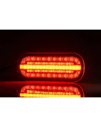 Комплект LED Светодиодни Стопове с Динамичен Мигач, С Букса и Окабеляване , 3 Функции, Е-Мark, 12V-24V