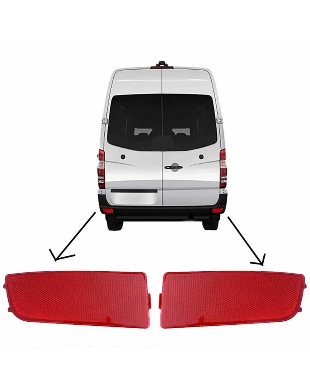 Комплект ляв и десен рефлектор светоотразител за Mercedes Sprinter W906, VW Crafter 2006-2016