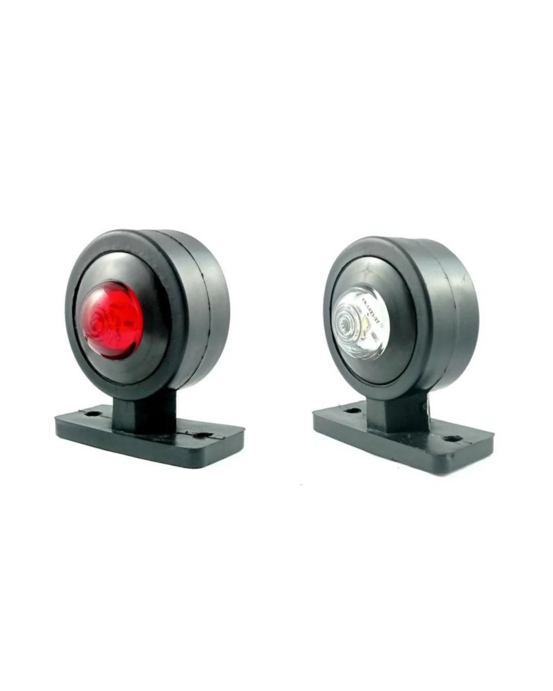 Комплект Мини LED Габаритни Светлини тип рогче - Червен / Бял 12V-24V