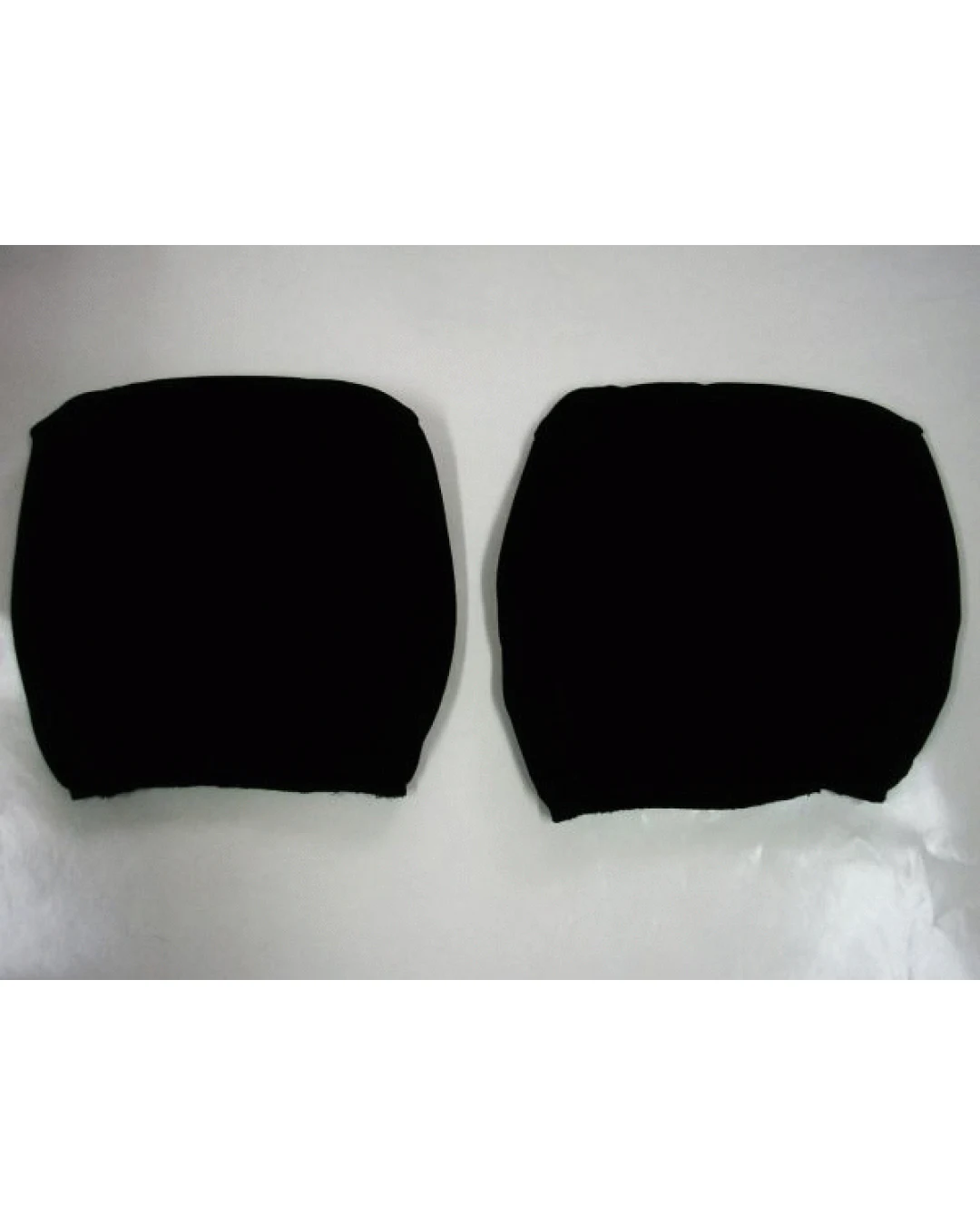 Комплект от 2 броя черни универсални калъфи за подглавници за автомобил