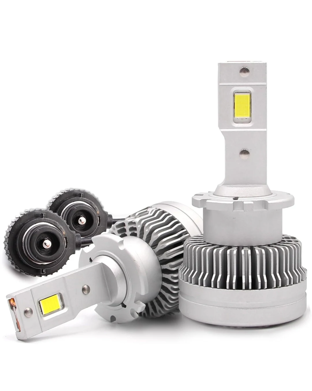Комплект от 2 броя LED диодни крушки D2S за xenon 12-24V 50000lm Canbus без грешки 6000K