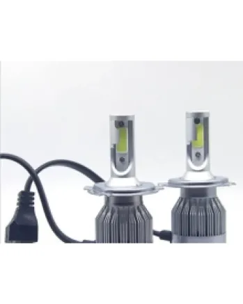 Комплект от 2 броя LED диодни крушки за фар фарове H4 12V 36W