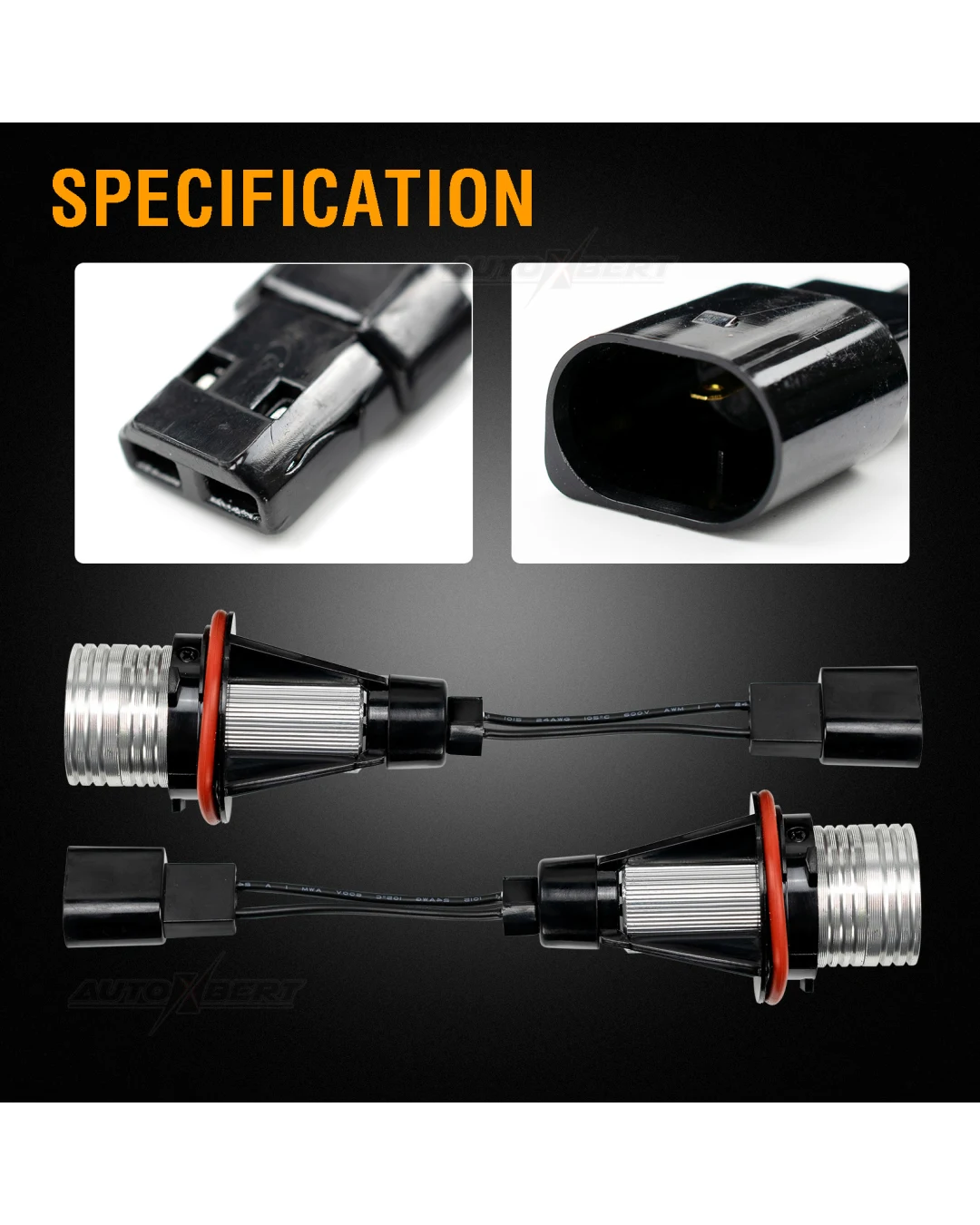 Комплект от 2 броя LED крушки Angel Eyes ангелски очи 12V-24V цвят син за BMW с Canbus без грешки