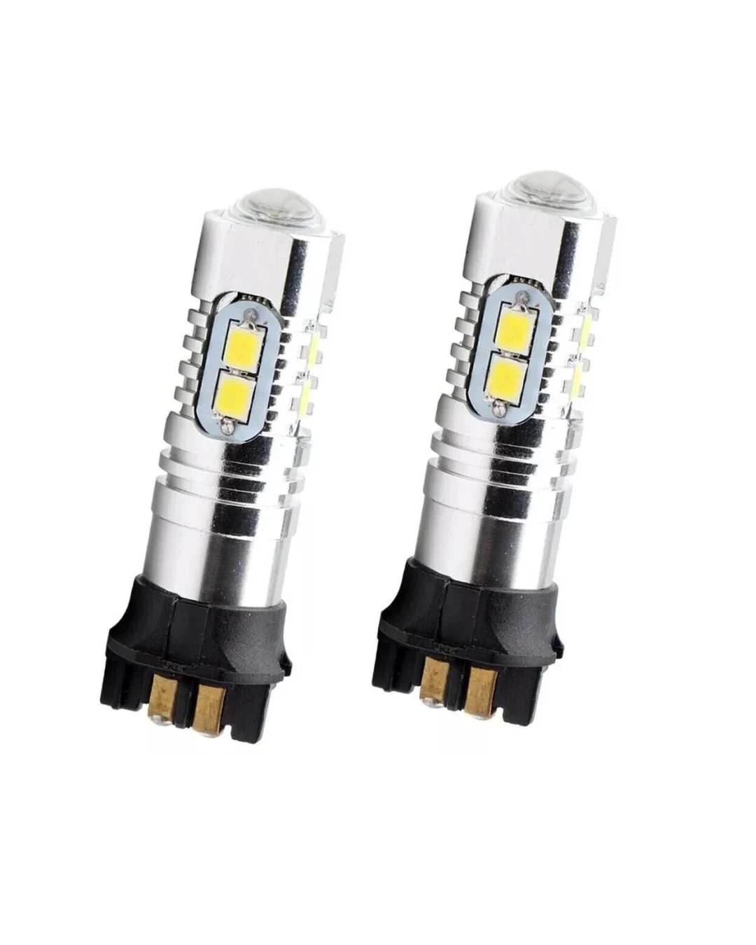 Комплект от 2 броя LED крушки PW24W / PWY24W – 2323 SMD бяла светлина 6000K 360° 12–30V, Canbus без грешки