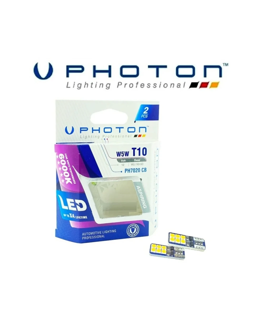 Комплект от 2 броя Лед Крушки За Габарит Т10 W5W LED 12 SMD 12V Бели Бяла Светлина Canbus без грешки Photon