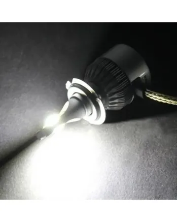 Комплект от 2 броя LED ЛЕД диодни крушки за фар халоген H11 / H8 / H9 12V 36W