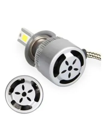 Комплект от 2 броя LED ЛЕД диодни крушки за фарове H1 36w 7600lm 12/24V