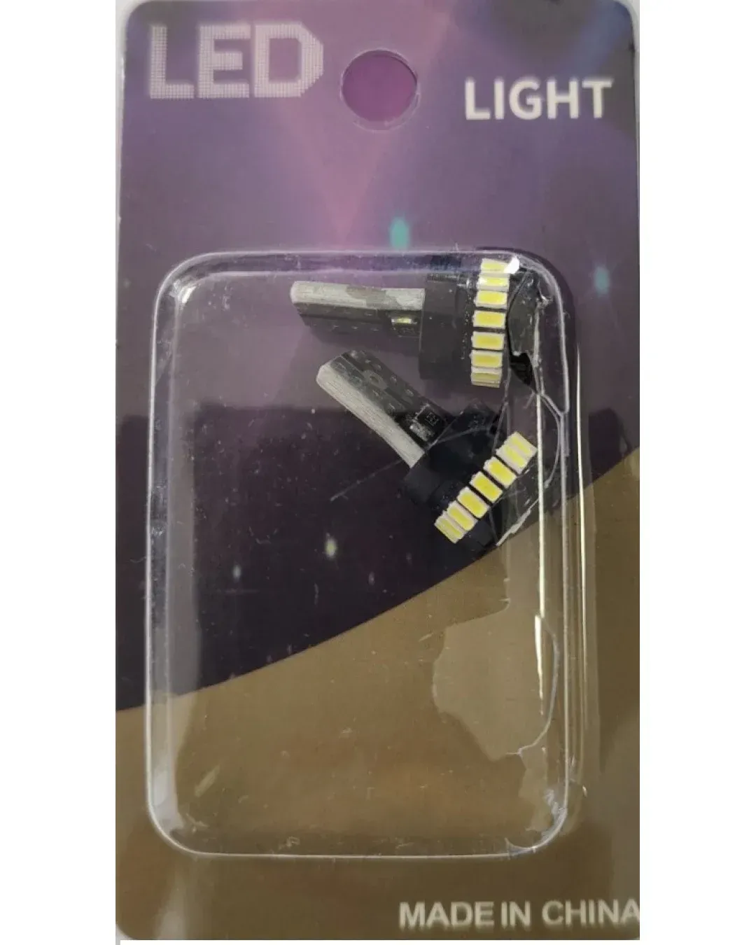 Комплект от 2 броя LED Лед Диодни Крушки За Габарит Т10 W5W 24 SMD 12V Canbus - Error free Без грешки Бяла Светлина в блистер