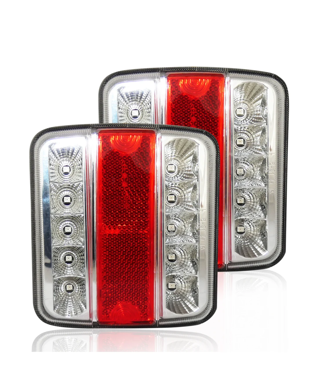 Комплект от 2 броя Мултифункционални Диодни LED стопове стоп задна светлина 12V 24V за бус камион ТИР ремарке каравана