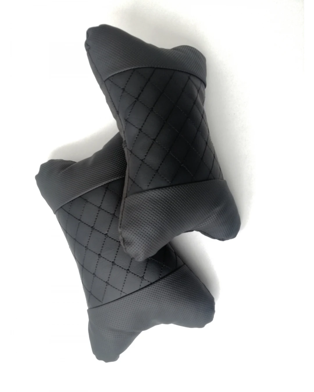 Комплект от 2 броя универсални възглавници авто възглавничка за врат за по-добър комфорт при дълъг път с автомобил черно