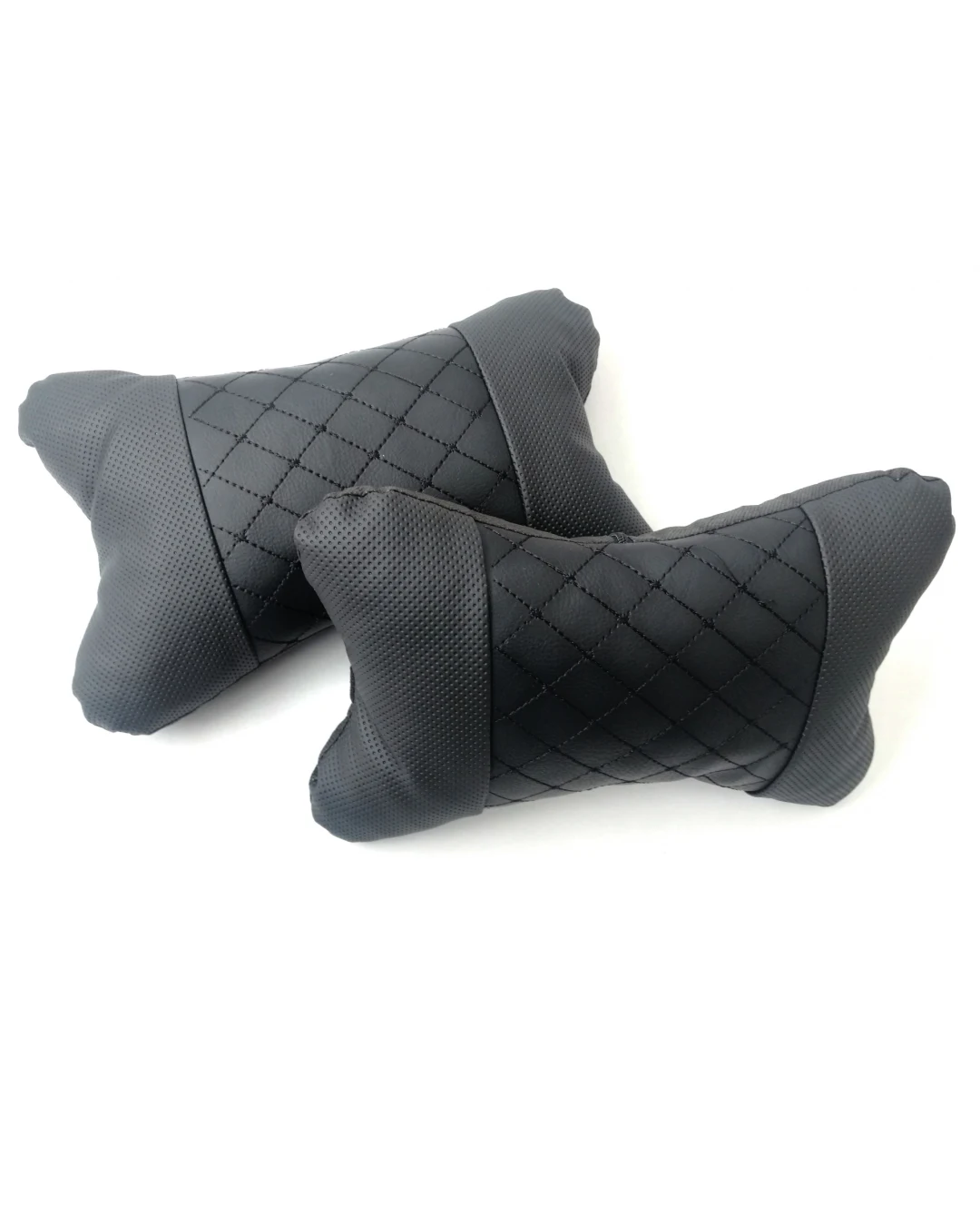 Комплект от 2 броя универсални възглавници авто възглавничка за врат за по-добър комфорт при дълъг път с автомобил черно