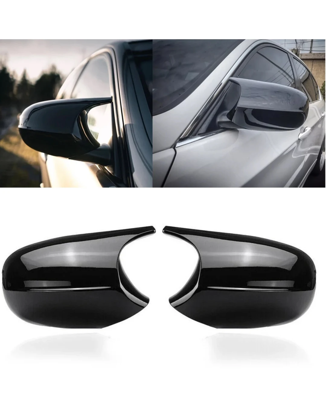 Комплект от 2бр. Batman Style капаци за странични огледала за BMW E81 E82 E87 E88 E90 E91 E92 E93 Преди Фейслифт