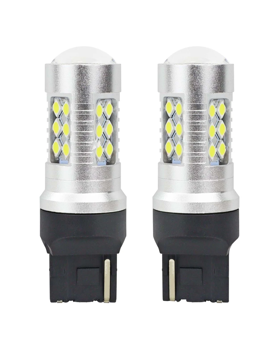 Комплект от 2бр. LED Лед Диодни крушки T20 W21W Canbus 3030 24SMD 12V-24V бяла светлина