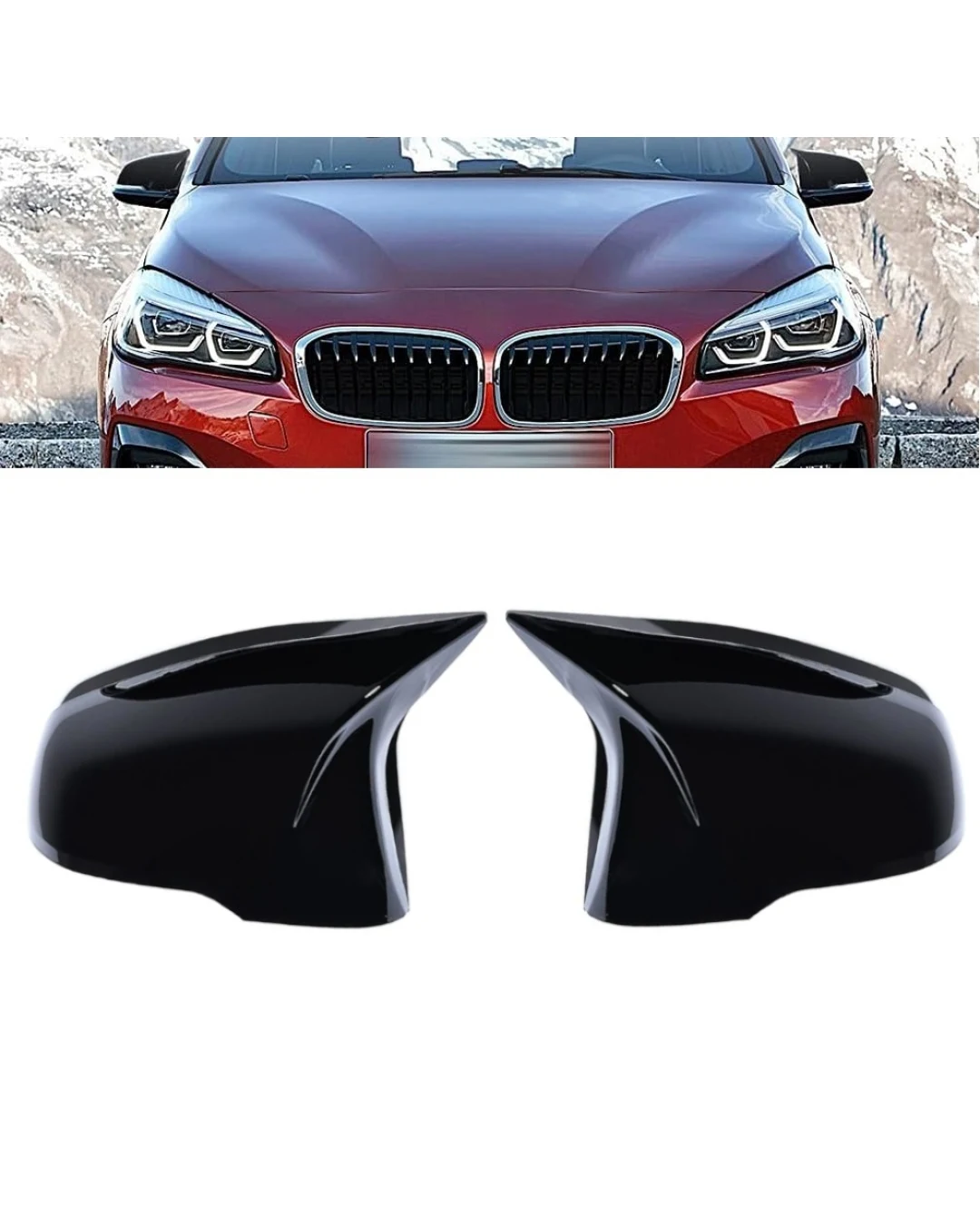 Комплект от 2бр. М-Style капаци за странични огледала за BMW X1 F48 F49 2015-2023г.