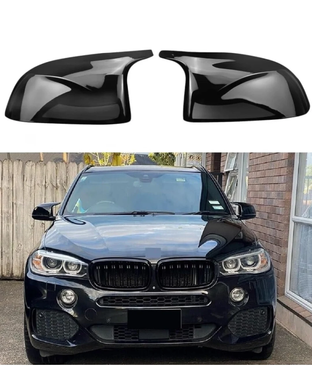 Комплект от 2бр. М-Style капаци за странични огледала за BMW X3 X4 X5 X6 F25 F26 F15 F16