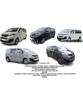 Комплект от 2бр. ветробрани за Citroen Jumpy / Peugeot Expert / Toyota ProAce / Traveller / Fiat Scudo Ulysse Opel Zafira след 2016