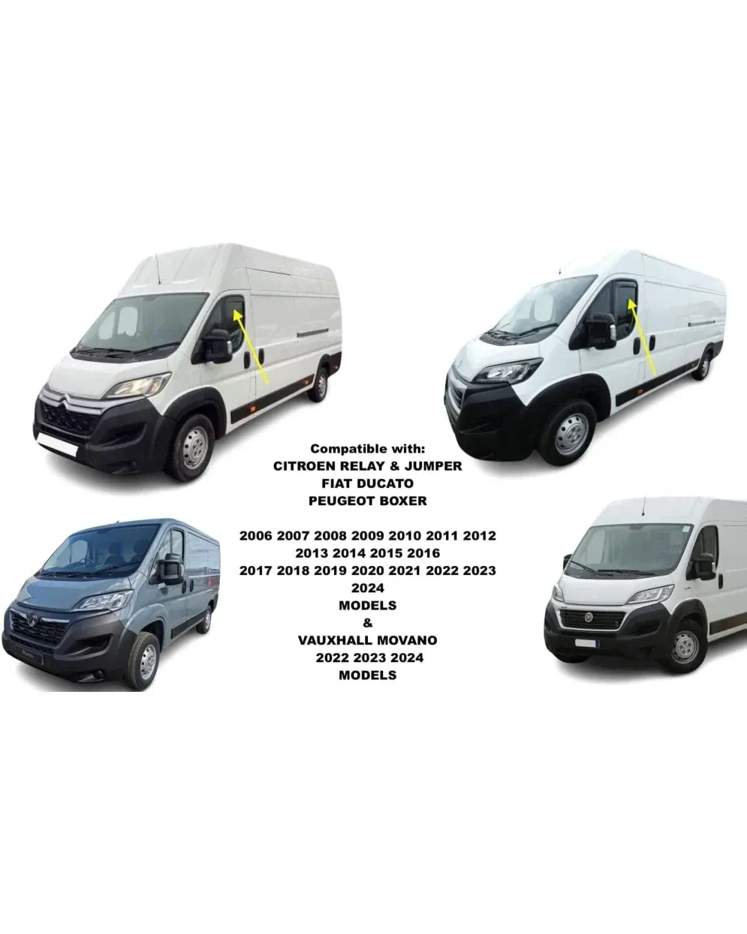 Комплект от 2бр. ветробрани за FIAT Ducato / Peugeot Boxer / Citroen Jumper 3 след 2006 Opel Movano след 2022