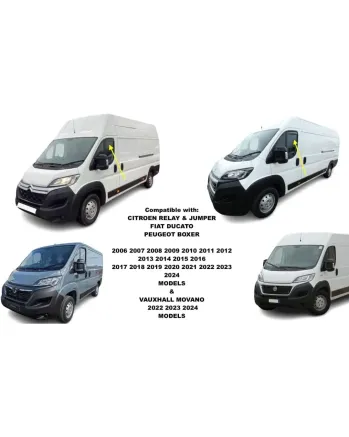 Комплект от 2бр. ветробрани за FIAT Ducato / Peugeot Boxer / Citroen Jumper 3 след 2006 Opel Movano след 2022