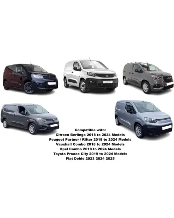 Комплект от 2бр. ветробрани за Peugeot Partner / Citroen Berlingo / Toyota Proace City / Opel Combo след 2018